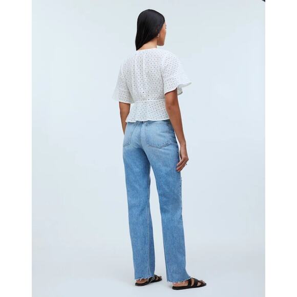 NWT Madewell The Petite '90s Straight Jean Revoir Wash Size 31P - Picture 3 of 10